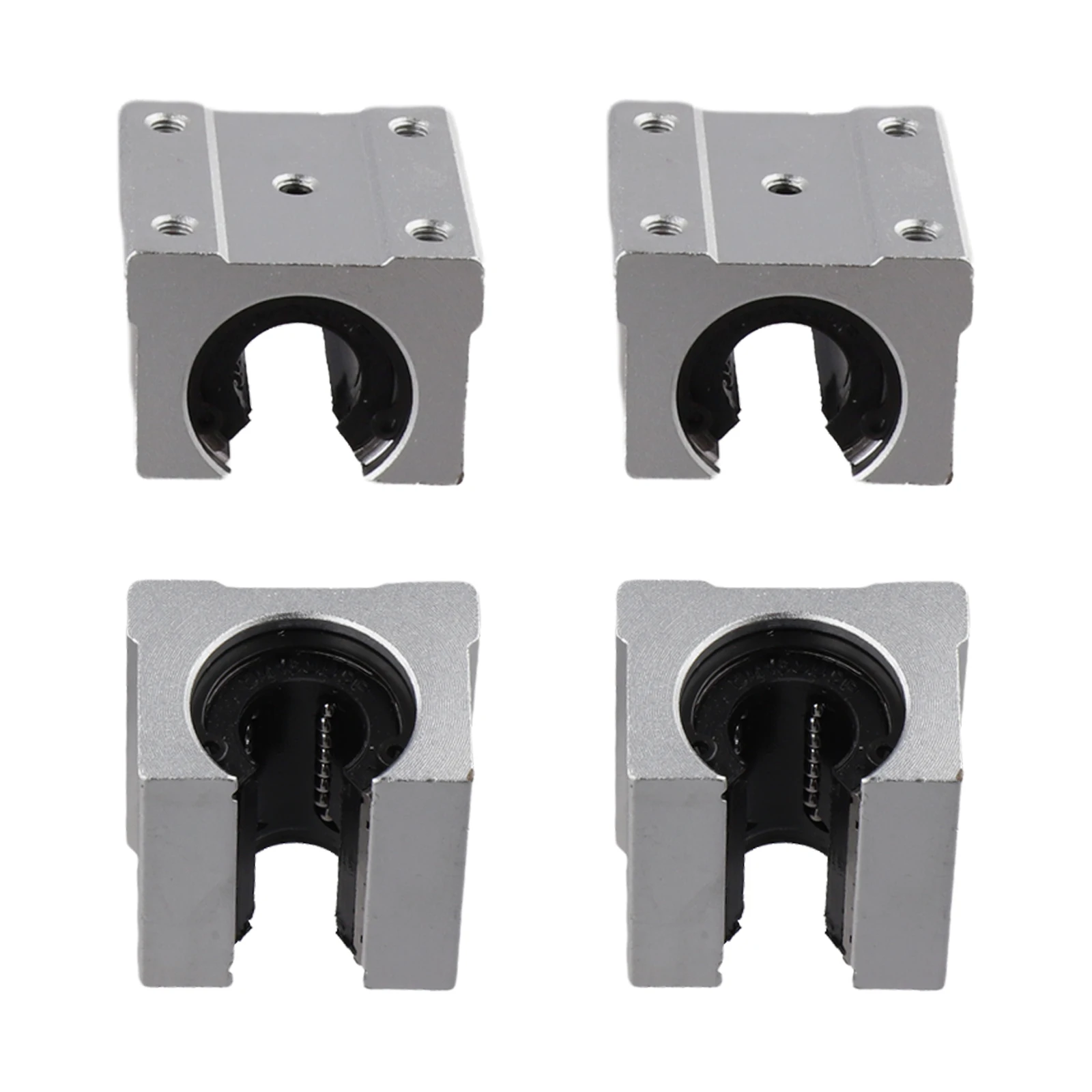 4 SBR16UU Linear Bearing Blocks Premium Fit for 16mm Rails Facilitates Low Friction Movement in Automation Systems