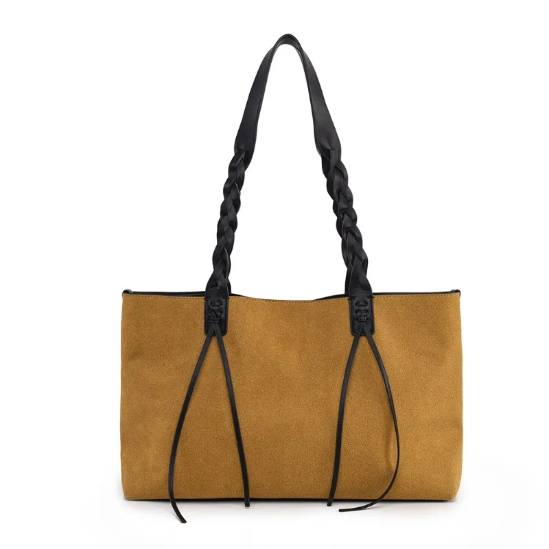 

Autumn/ Winter Tote Bags, Frosted Casual Style Women's Bags Fashionable Large-capacity Commuting Single-shoulder Bags for Female