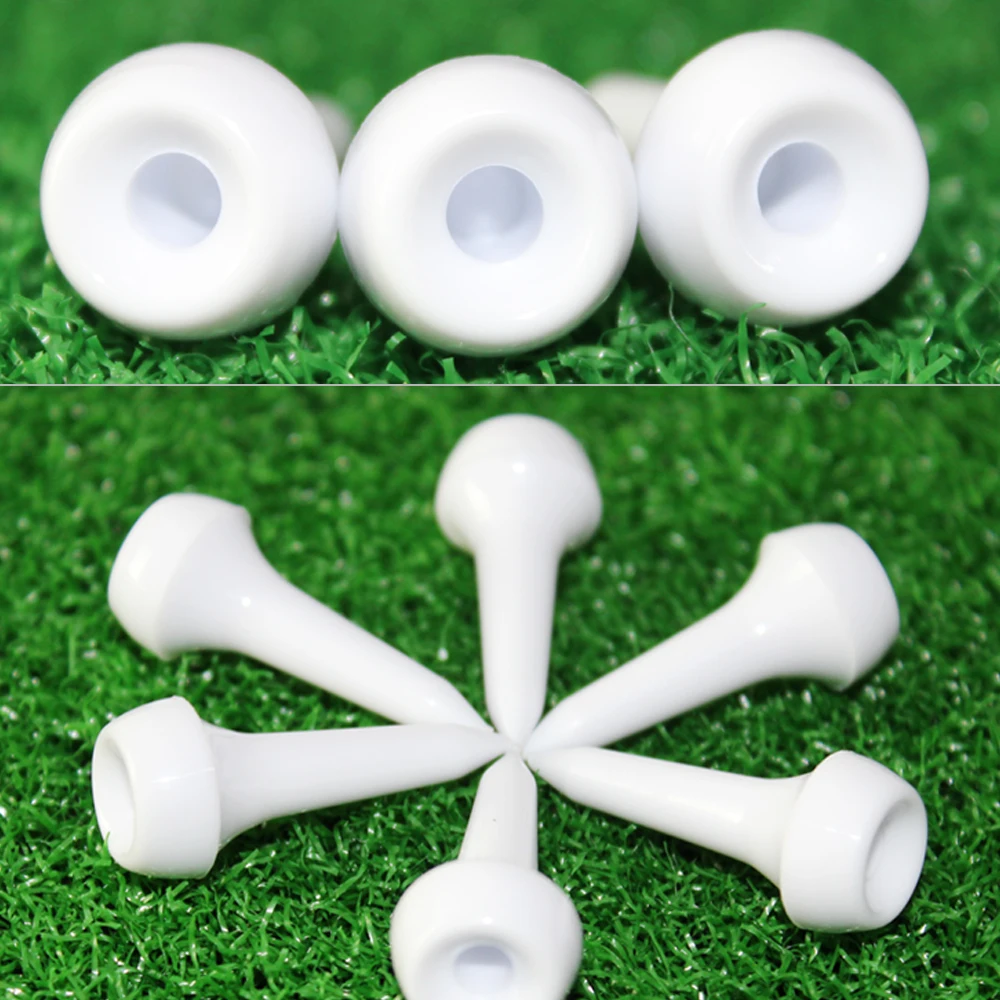 50Pcs/Set Golf Tee Ball Nail Golf White Plastic Tees Set Golf Ball Nails Training Aids Balls Standing Sticks