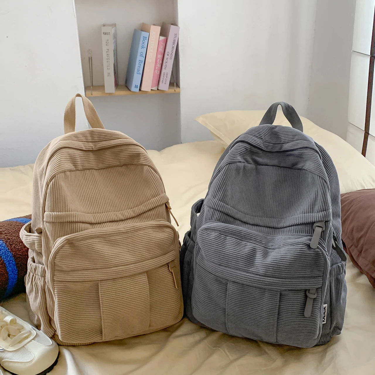 حقيبة ظهر كاجوال من سروال قصير للجنسين على الطراز الياباني خفيفة الوزن ومتعددة الاستخدامات حقيبة ظهر نسائية للرجال #1