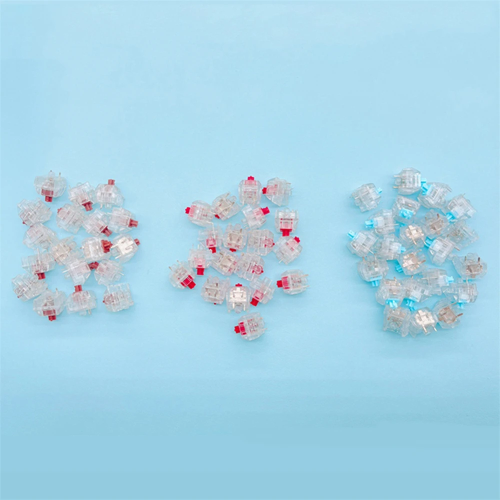 Interruttore di ricambio per tastiera meccanica con interruttore blu ghiaccio/marrone/rosso da 10 pezzi per accessori Asus ROG NX