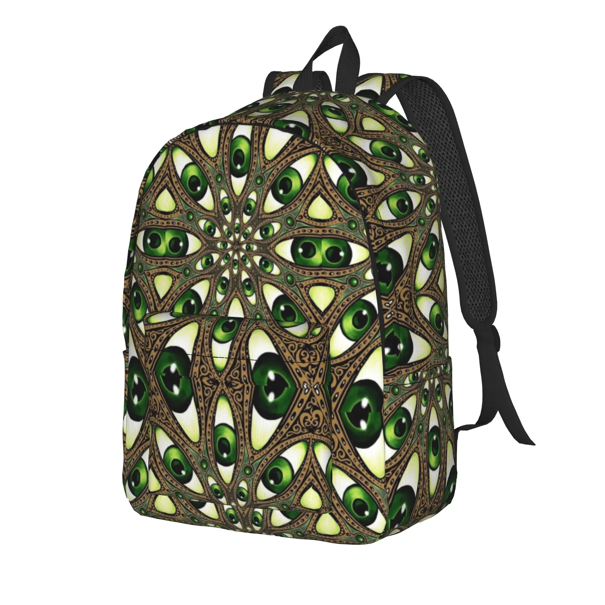 Mystic Eye Mandala Backpack  Trekking Backpacks Student Unisex Designer Pattern High School Bags Casual Rucksack