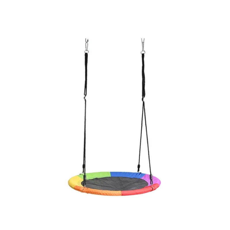 Crianças redondo ninho balanço interior e exterior cabide net corda stut balanço brinquedos do bebê diversão ao ar livre & esportes brinquedo balanços