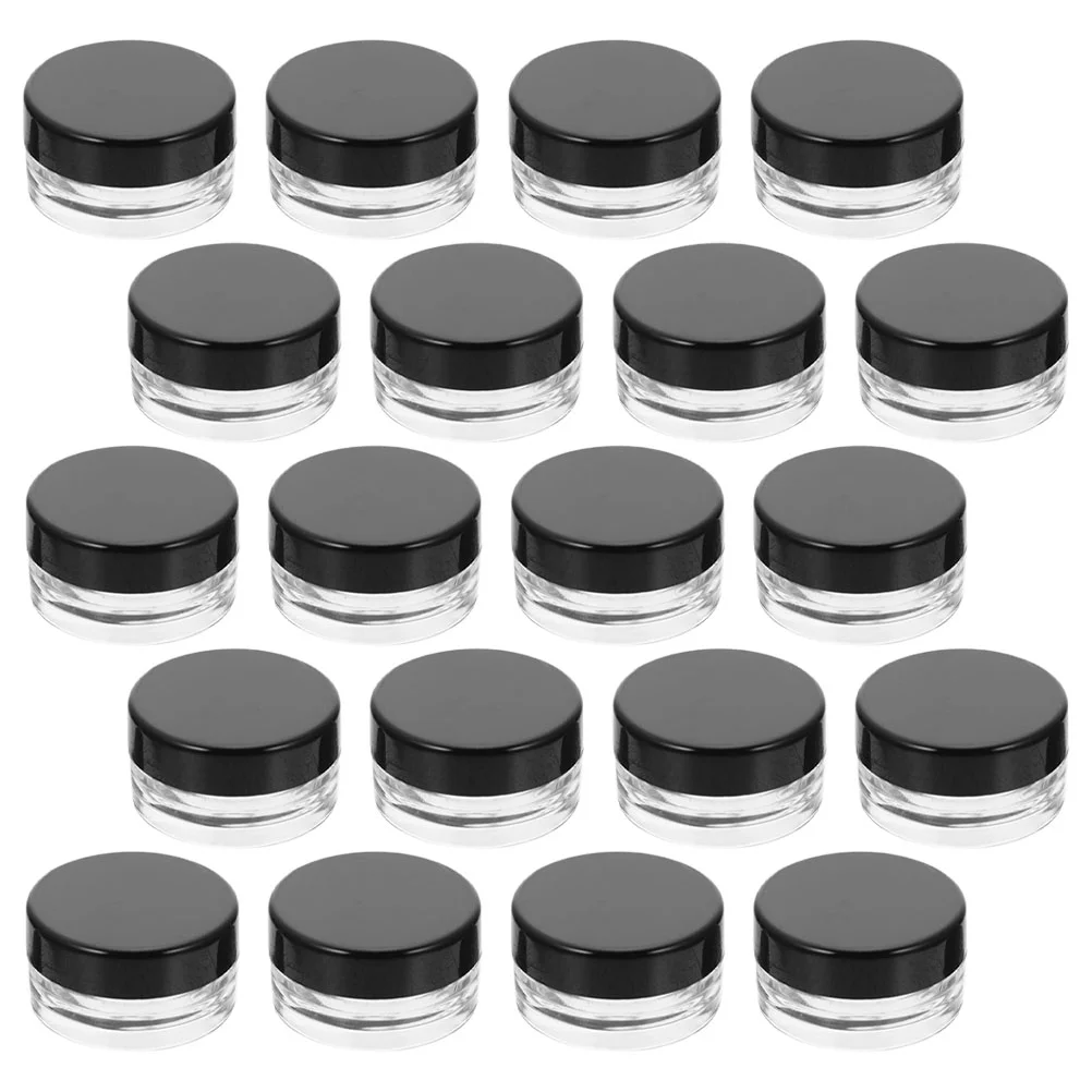 

20 Pcs Moisturizer Dispenser Round Jar Plastic Container Set Cream Jars Creami