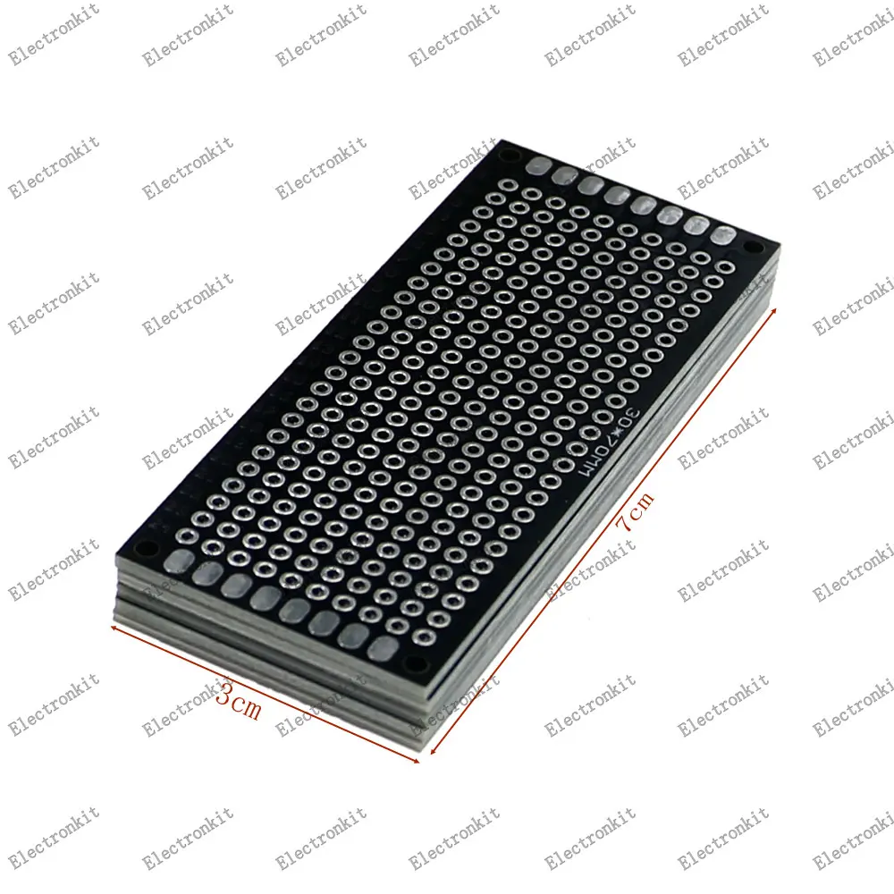 20pcs/lot PCB Prototype Board Circuit Protoboard Universal Stripboard Prototyping Veroboard 2X8 3X7 4X6 5X7 5Pcs Each Mix Black