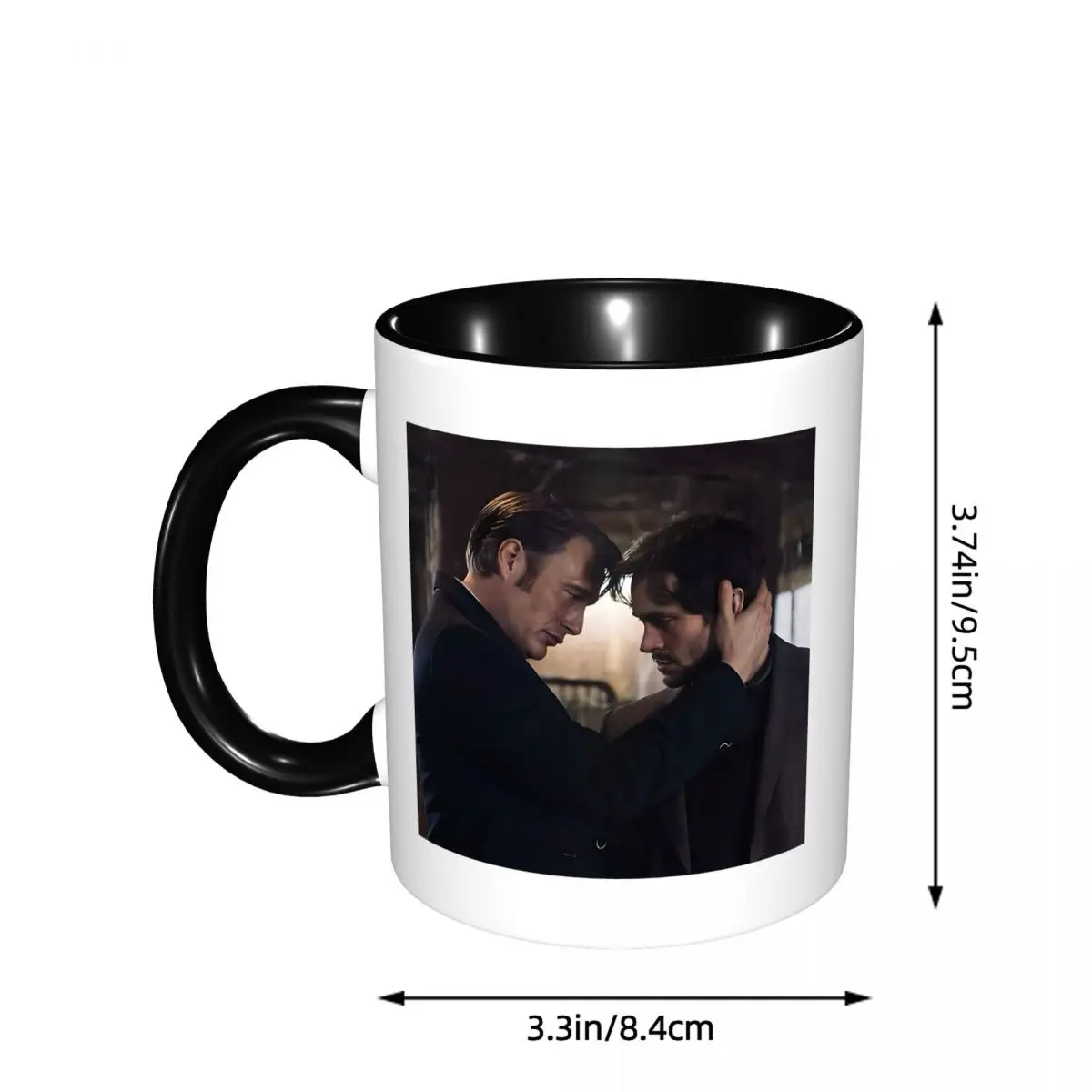 Hannibal X Will Graham Decoration Horror Movie Mug Funny Ceramic Coffee Cups Tea Mugs Milk Cup Drinkware Gifts for Friends