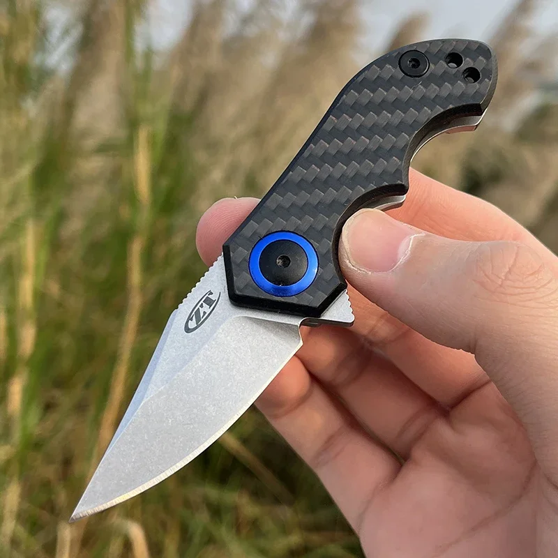 

ZT 0022 мини-нож карманный нож CPM-20CV стальное лезвие ручка из углеродного волокна подшипник нож складной нож портативный нож EDC нож