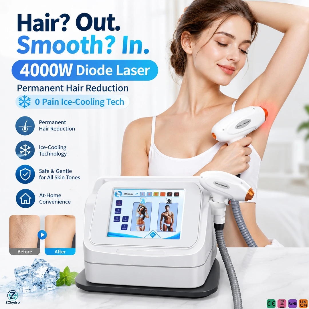 Home Diode Hair Removal Men Women Safe and Virtually Painless For Salon Long-Lasting Home Hair Removal: Beauty & Personal Care