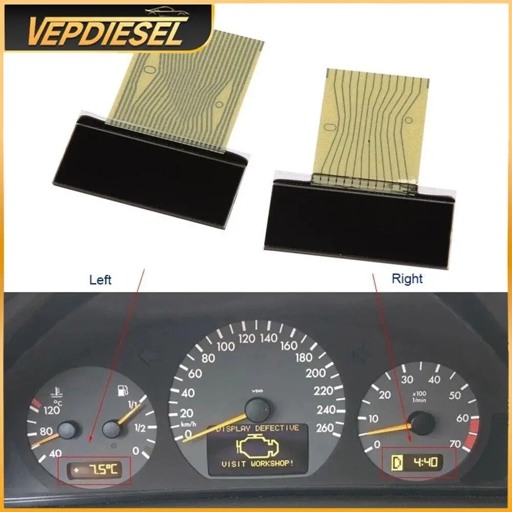 

2 шт. автомобильный левый и правый ЖК-экран, дисплей приборов для Mercedes Benz E-Class CLK-Class S210 W210 W208 R170 W208 E320