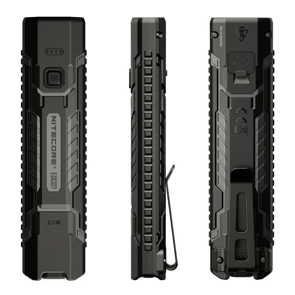 Genuine Nitecore EDC07 1500Lumen High CRI LED Outdoor Camping Hiking Flashlight Lightweight Slim Maintenance Industry Inspection