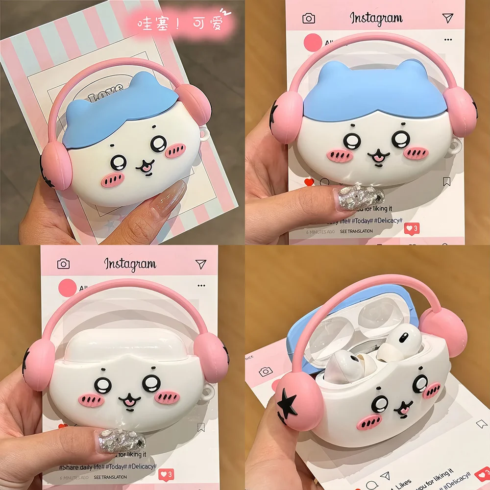 

Kawaii Chiikawa аниме серия Bluetooth наушники HelloKitty Kuromi настоящая беспроводная гарнитура Спорт сенсорное управление игра наушники подарок