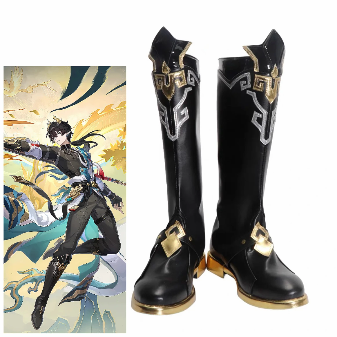 

Honkai：Star Rail Dan Heng Permansor Terrae SP Cosplay Boots Shoes Halloween Carnival Party Christmas Play Role Shoes