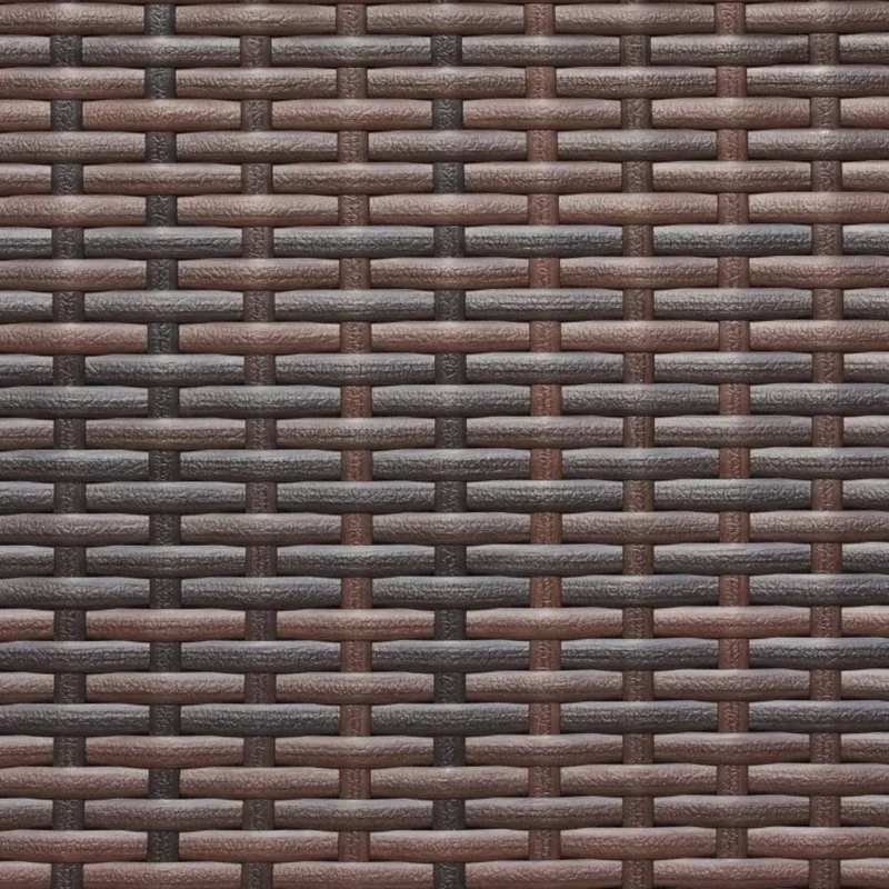 Wicker Repair Kit Flat Smooth Synthetic Rattan Supplies Brown Gradient for Patio Furniture Sofa Garden Basket Weaving
