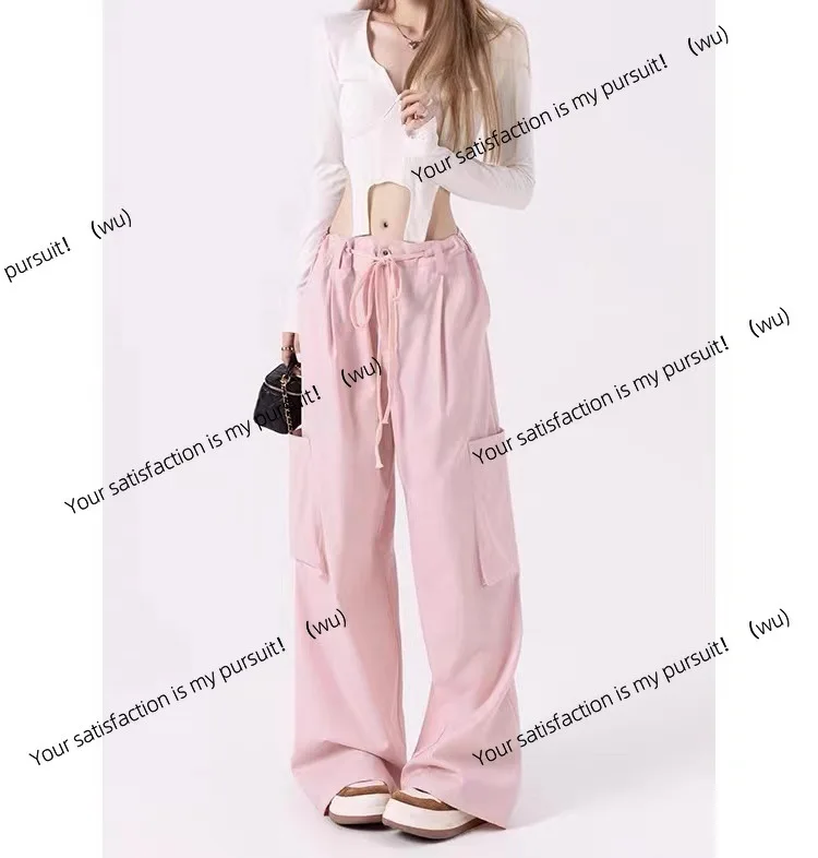 

Милый крутой стиль, американские комбинезоны Spice Girl, женские свободные дизайнерские нишевые повседневные широкие брюки, серые брюки ins tide