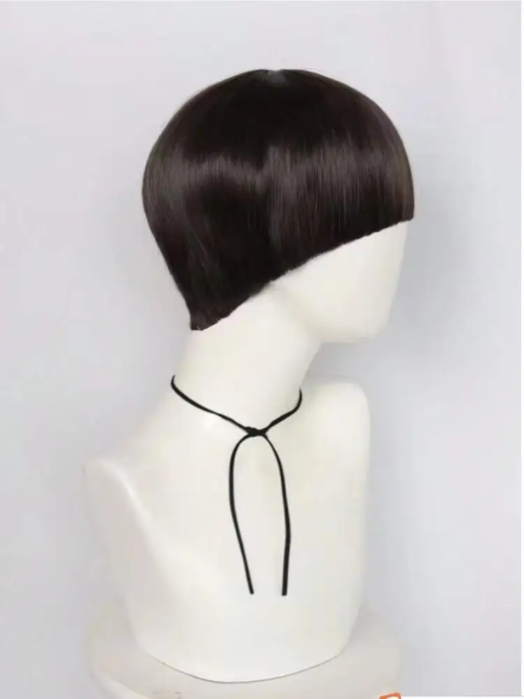 Will Byers Cosplay Wig Short Brown Synthetic Bowl Cut Hair For Movies Parties Halloween Christmas