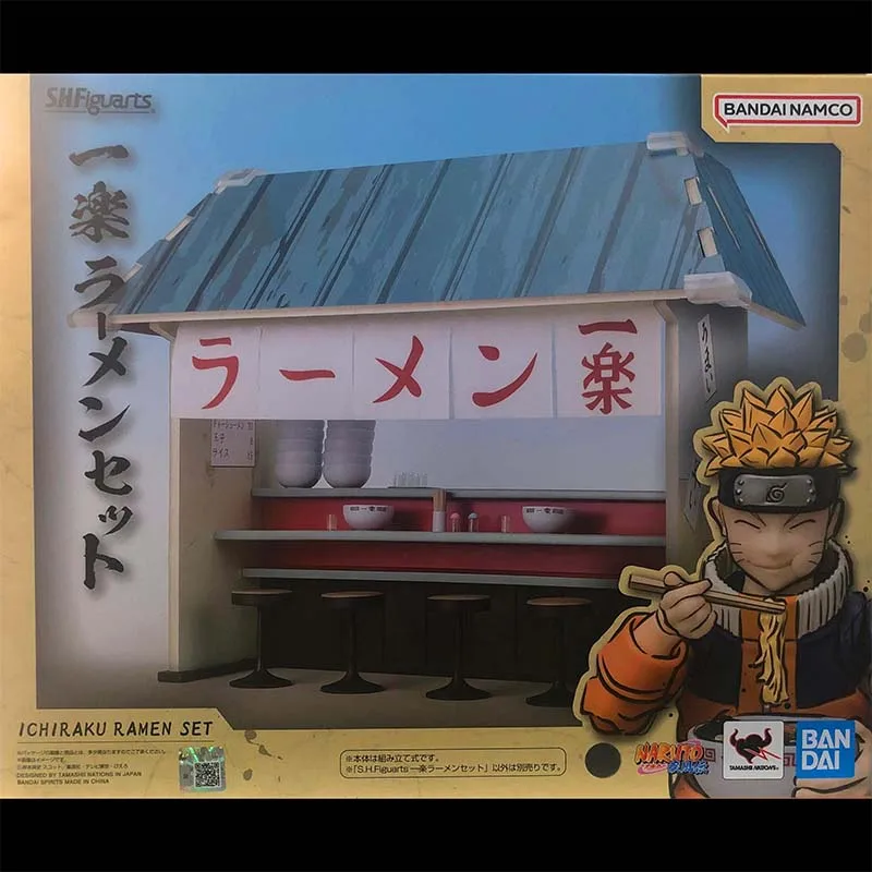 Bandai Naruto Anime Figuur SHF Naruto Top99 Haruno Uchiha Itachi Ichiraku Ramen Set Actiefiguren Hoge Poseability Speelgoed Gift