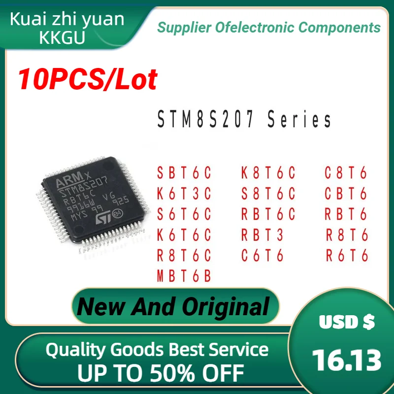 10PCS/Lot New And Original STM8S207RBT6 207MBT6B STM8S207R8T6 STM8S207C8T6 STM8S207C6T6 STM8S207CBT6 STM8S207R6T6 STM8S207RBT3