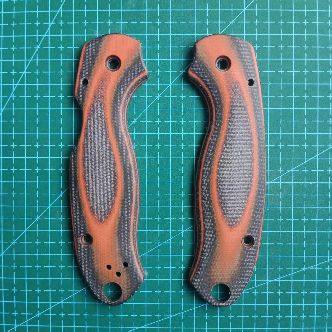 

1 Pair Micarta + G10 Grip Handle Scales for Spyderco C223 Para3 Folding Knife