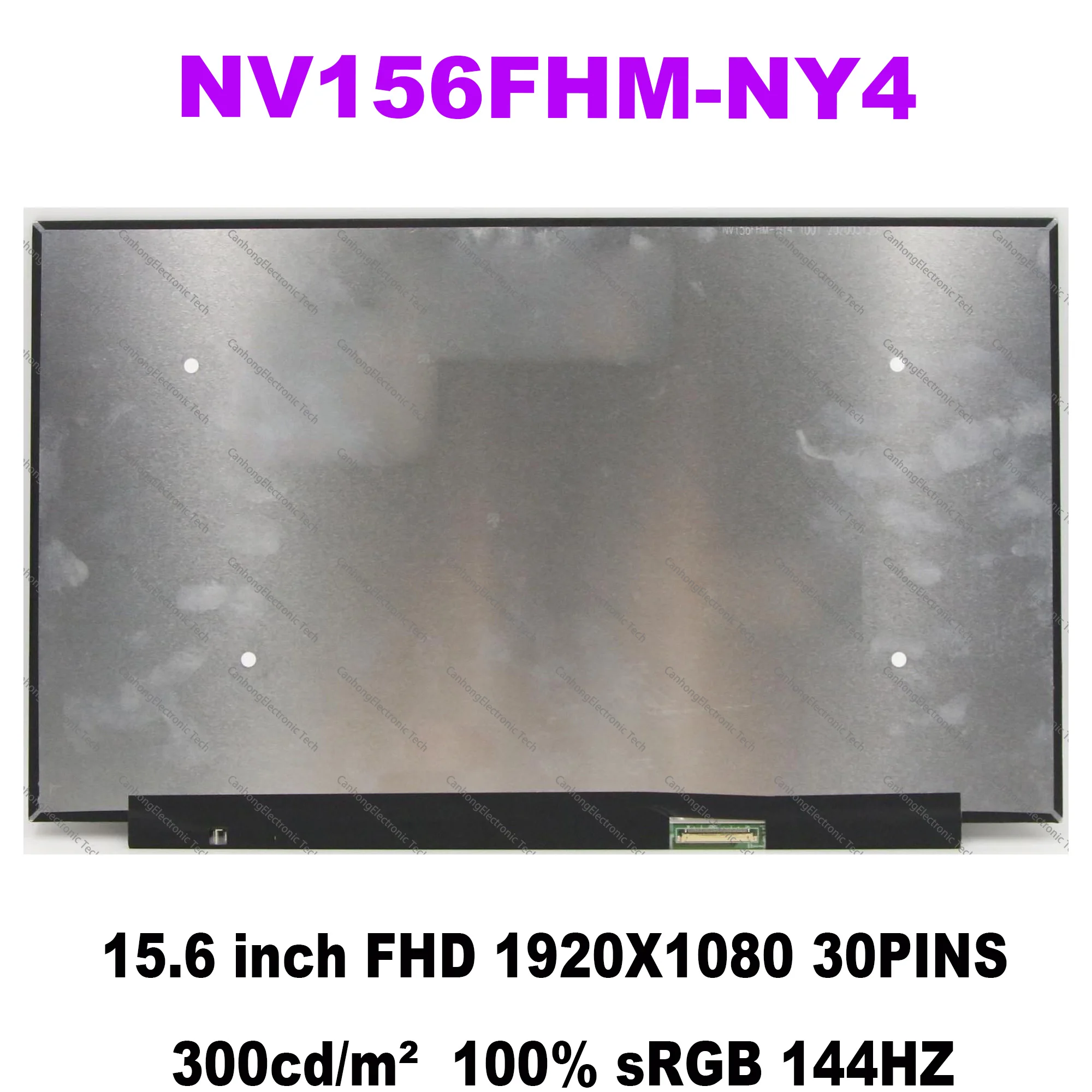 NV156FHM-NY4 For Lenovo Legion 7-15IMH05 C7-15 ASUS FX506LI Upgrade 1920*1080 144Hz Replacement LCD Screen 30PINS 300cd/m²