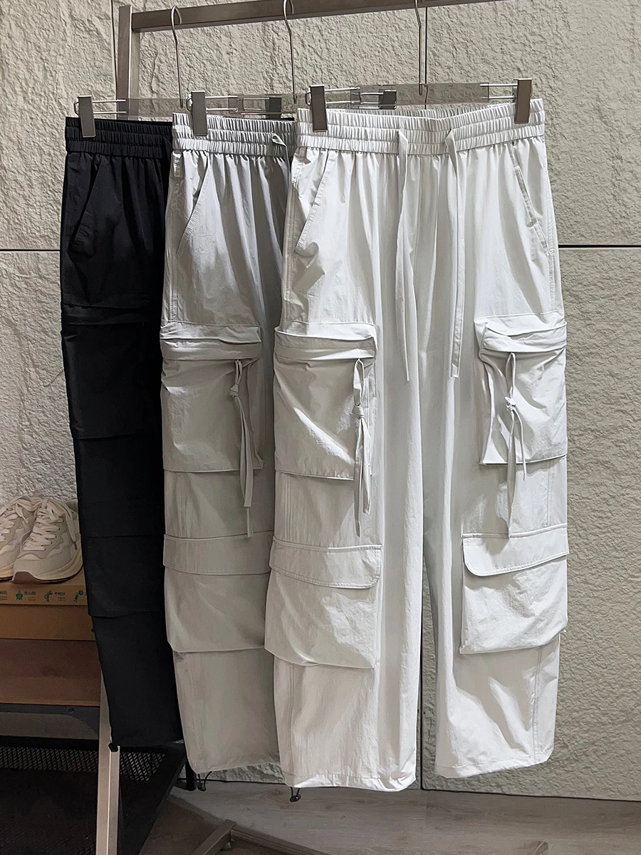 Outdoor Lightweight Comfortable Men's Quick Dry Loose Casual Pants Breathable Skin-Friendly Spring Summer Workwear