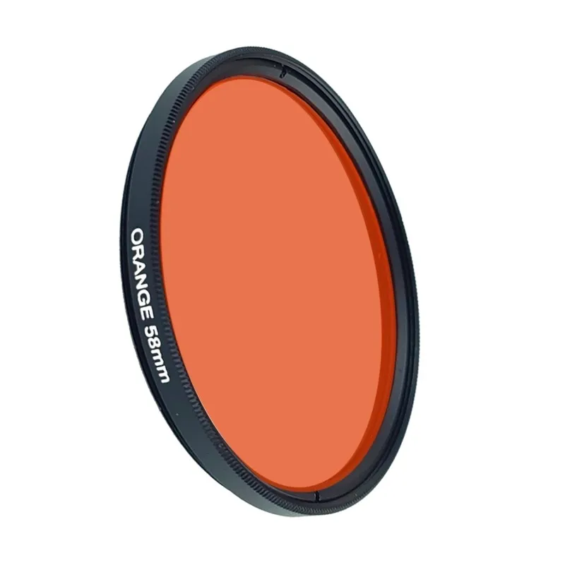 Filter Color Yellow Orange Seawater fish tank Coral Filtor 49MM 52MM 58MM 67MM 77MM for Canon Nikon Sony DSLR Camera Accessories