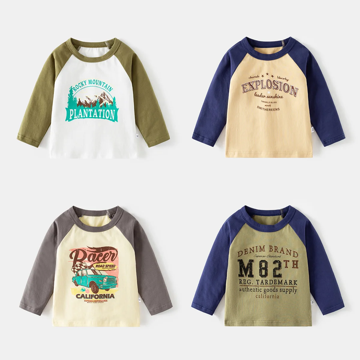 

Boys Long Sleeve T-shirts Kids Tees Children's Clothes