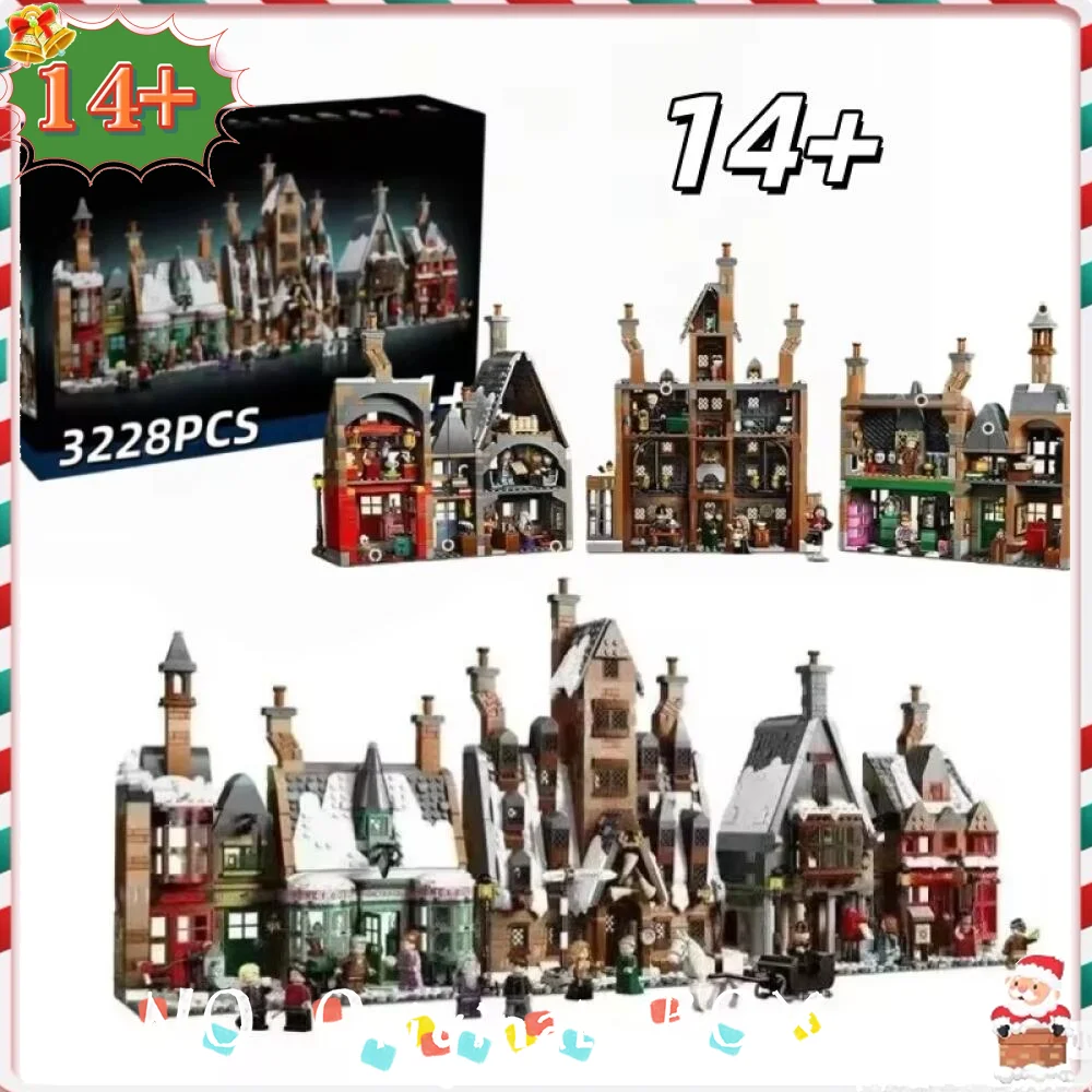 

В наличии 76457, 3228 деталей, конструктор «Деревня Хогсмид», архитектурная модель уличной сцены, развивающая игрушка-головоломка для мальчиков и девочек, подарок на день рождения для детей