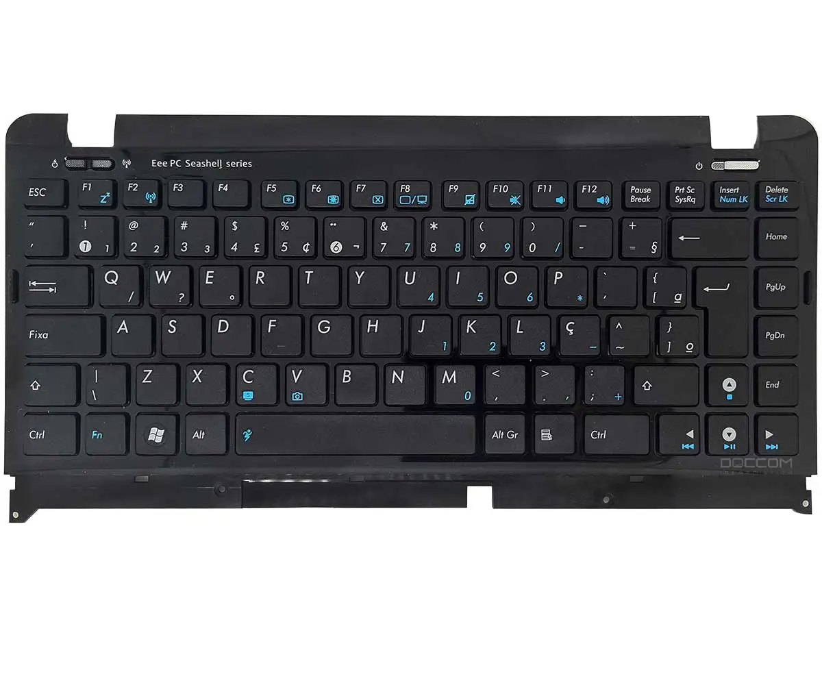 Compatible Keyboard Notebook Asus Eee Pc 1215 1215B 1215N 1215p 1512T Layout ABNT2 BR Black