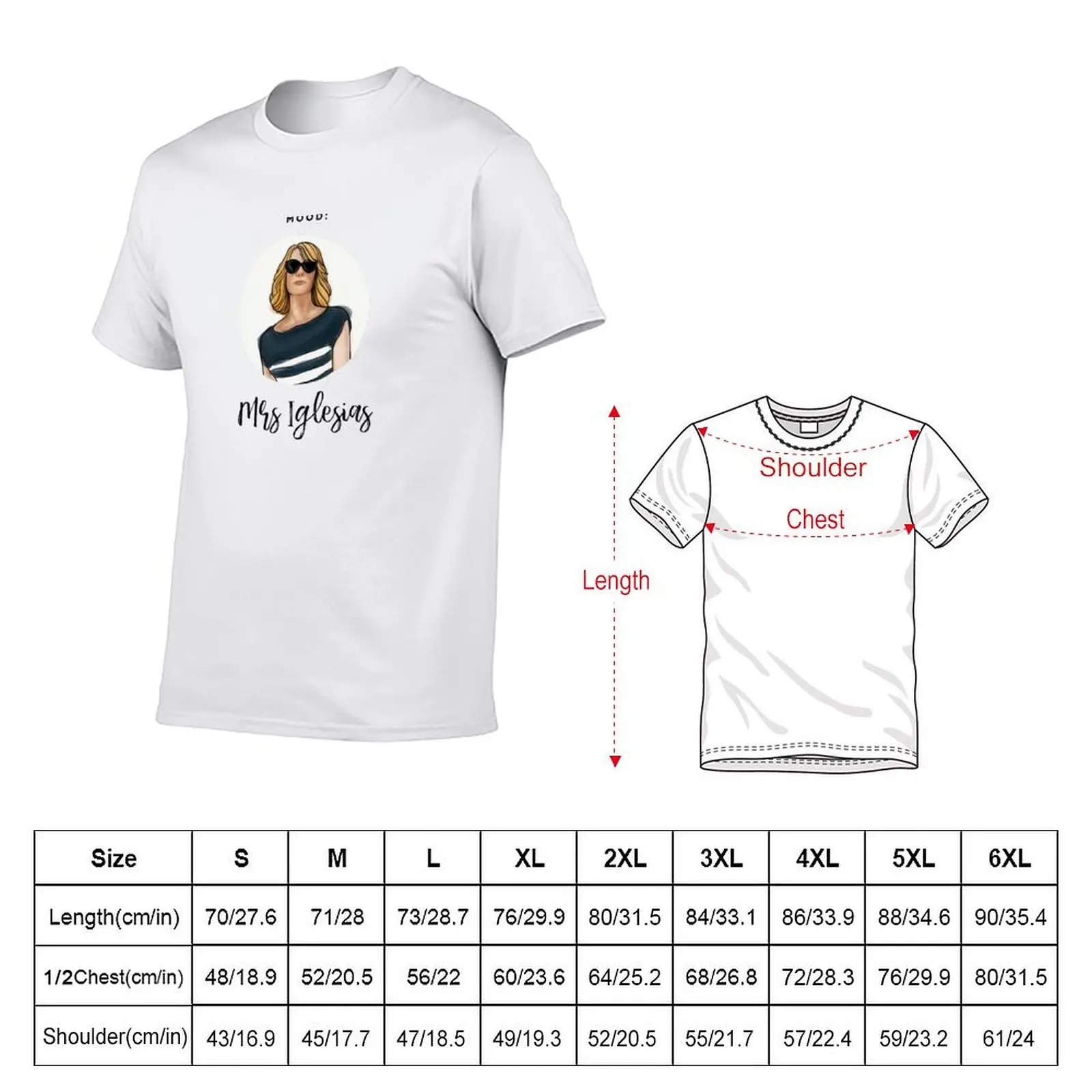 bridesmaids move kristen wiig funny mrs iglesias print T-shirt kawaii clothes aesthetic clothes Men's clothing