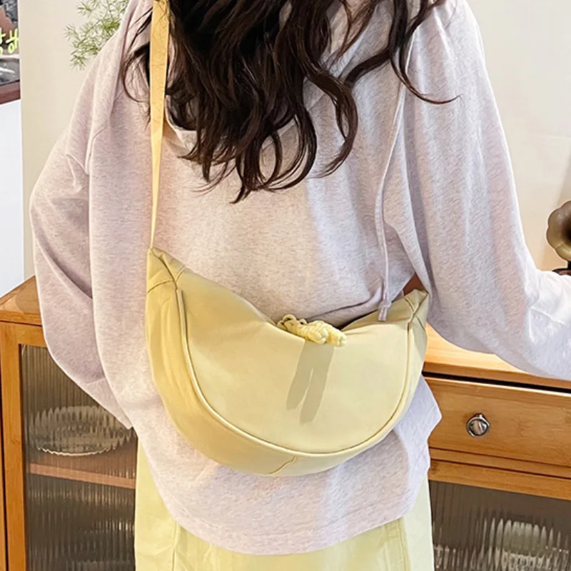 

Fashionable simple dumpling bag casual versatile underarm bag summer portable outdoor sport shoulder bag ultra-light women's bag