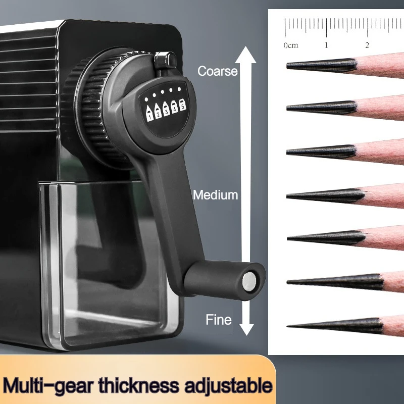 Manual Pencil Sharpener Mechanical Transparent for Student Gift Pencil Cutter Plastic Office School Table Sharperners Stationery