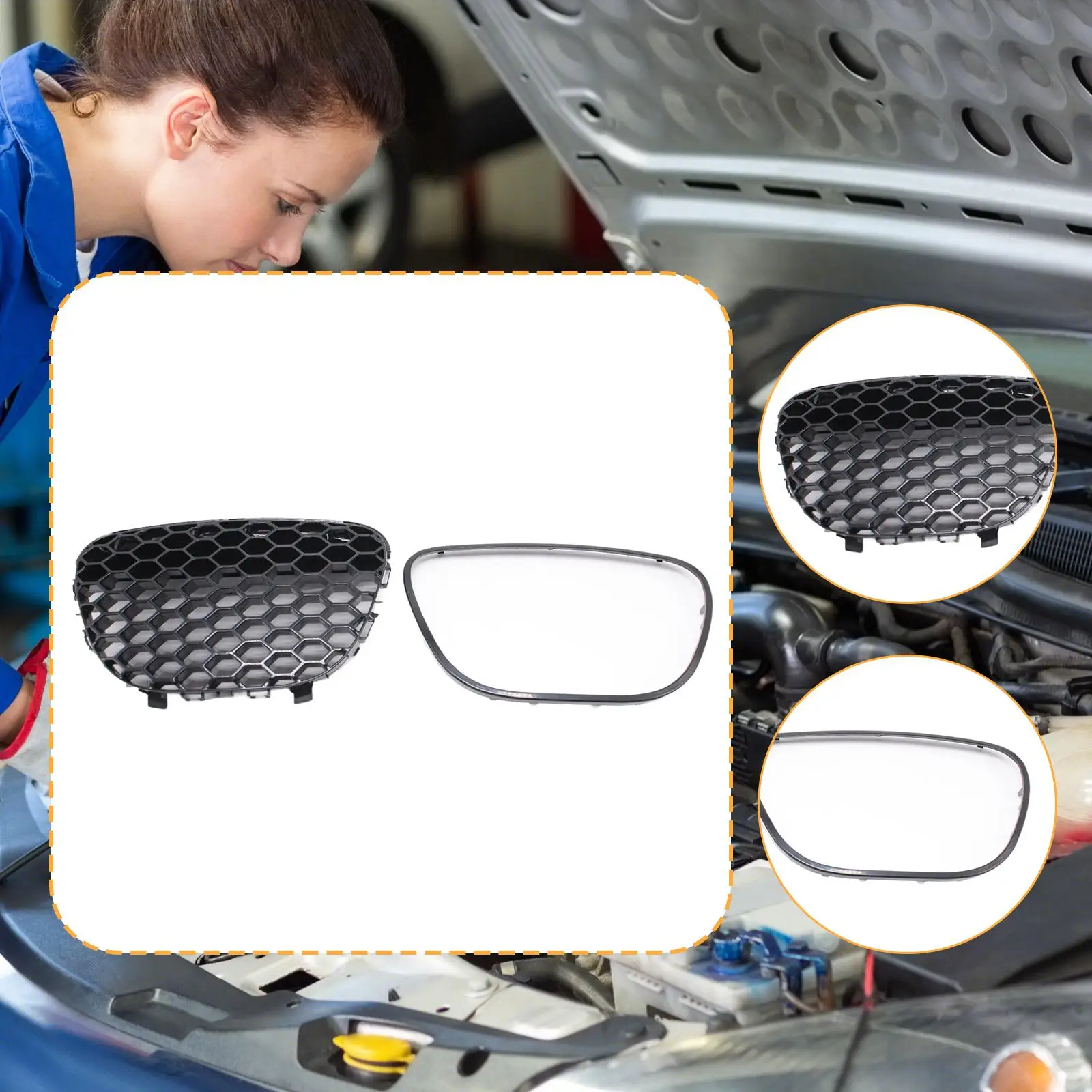 Front Grille Stable Performance Bumper Grille for Seat 6L Cordoba