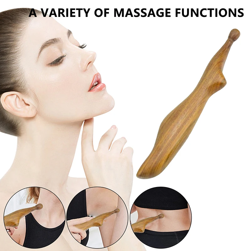 

Деревянный триггерный точечный массаж шеи, ног, инструменты Гуа Ша, домашний тренажерный зал, профессиональный деревянный рефлексологический массажный инструмент, тайская массажная палочка для ног