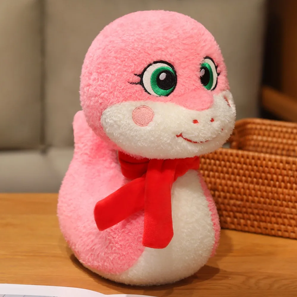 

Zodiacs Snake Snake Year Plush Toy Stuffed Doll Fluffy Cartoon Plush Animal Doll Soft Cute Lucky Snake Plushies Doll Car Decor