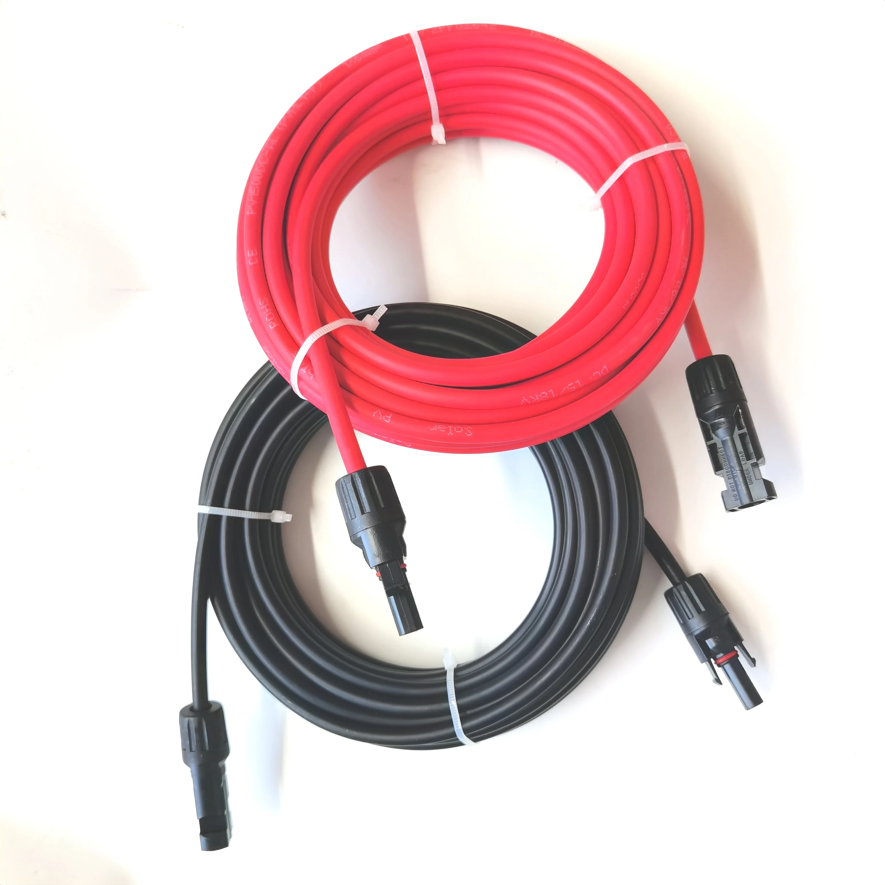 2/3/5/6/10/20Meters 4mm2/6mm2 Black/Red Solar Extension DC Cable 12/10AWG Wire with PV DC Connectors Used in Solar Panel System image 3
