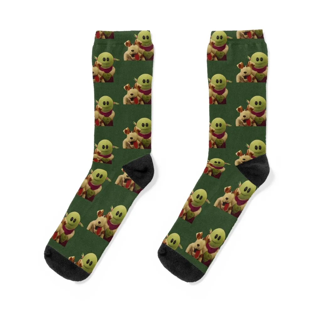 

Nanalan and dog Socks Children's sport christmas gift golf Male Socks Women's