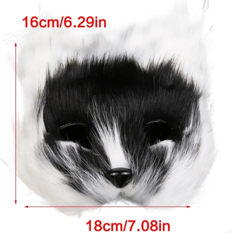 Comfortable Plastic Foxes Face Mask Theater Role Play Accessory