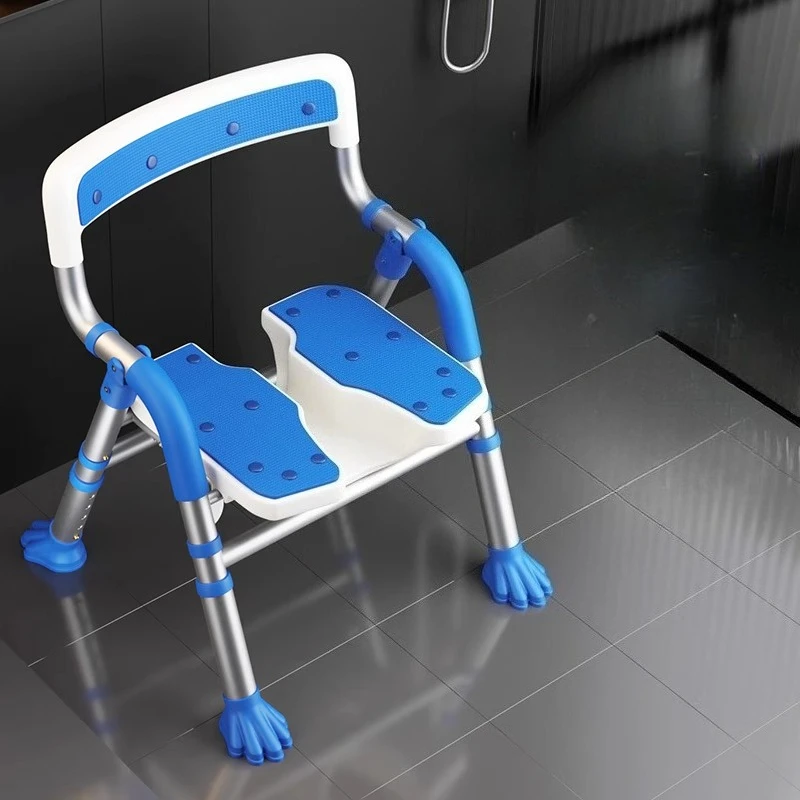 

Складное кресло для душа с подлокотниками и спинкой, прочное кресло для ванны с сиденьем для душа для пожилых людей, беременных, поддерживает до 400 фунтов