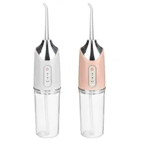 220ML Oral Irrigator USB Rechargeable Water Flosser Portable Dental Water Jet Floss Teeth Cleaner Large Water Tank With 4 Nozzle