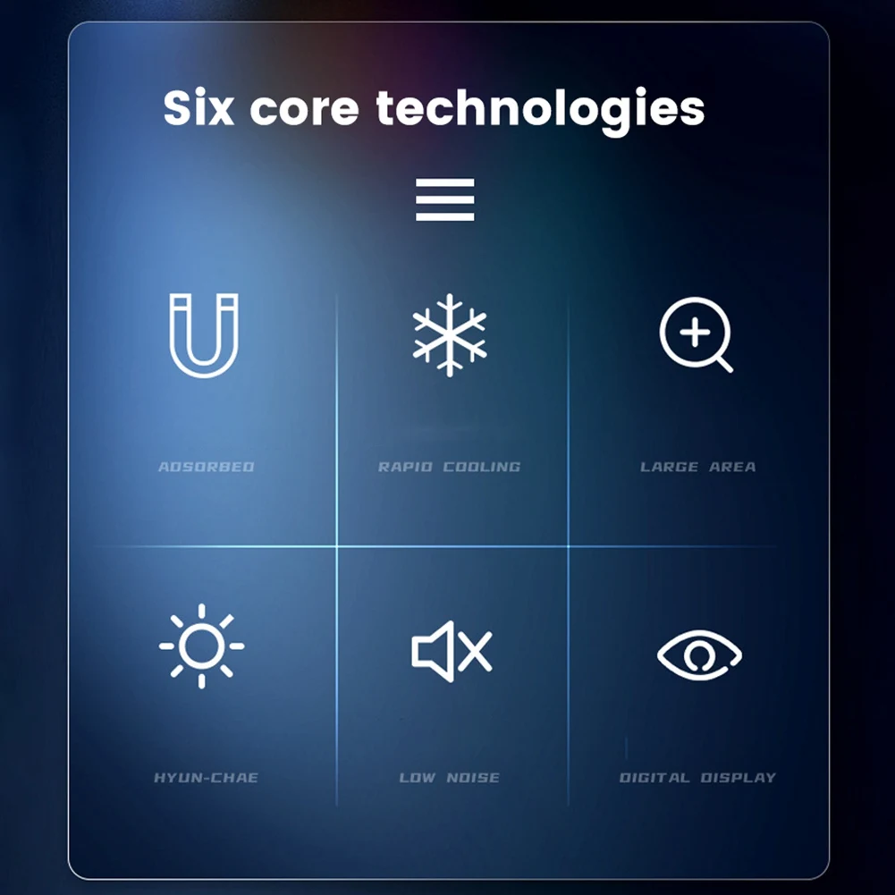 X42 Tablet Radiator Cooler, Iluminação Colorida RGB, 10cm Magnetic Semiconductor Cooler