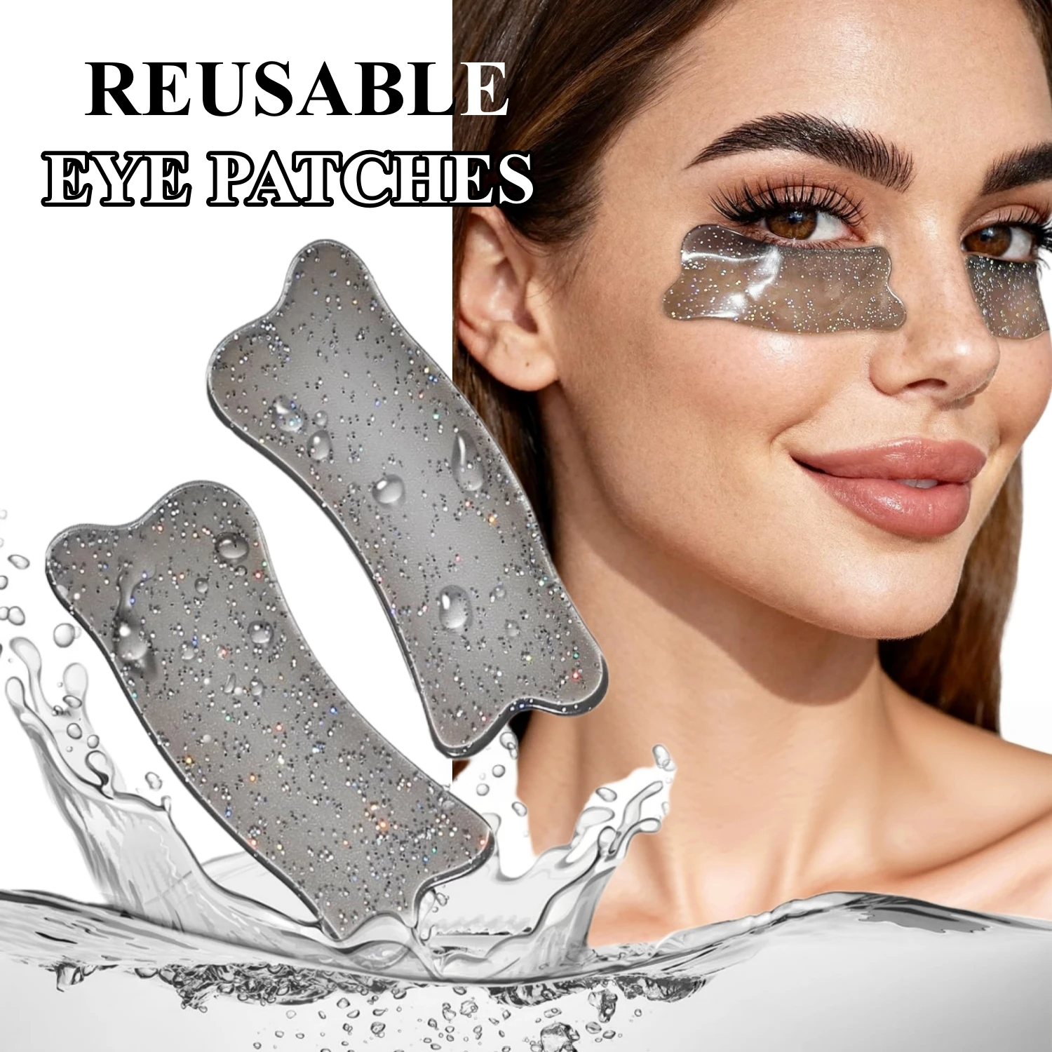 Libeauty Korean Lash Lift Silicone Reusable Eye Patches Super Sticky Under Eye Patches Lash Lift Cover Eyelash Extension Tools