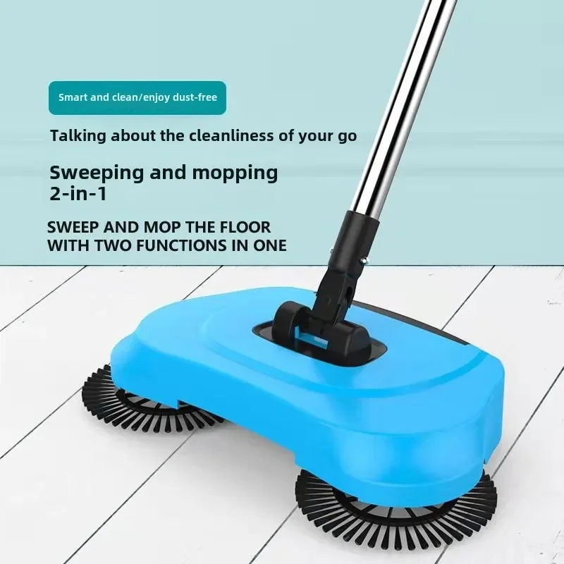 Portable drag and sweep 2-in-1 vacuum cleaner, household lazy vacuum cleaner, hand push vacuum cleaner, électroménager  mop