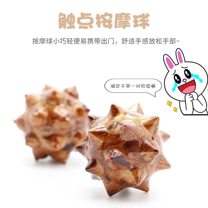 Hand Massage Ball Dragon Phoenix Design Palm Acupoint Round Hand  Tool