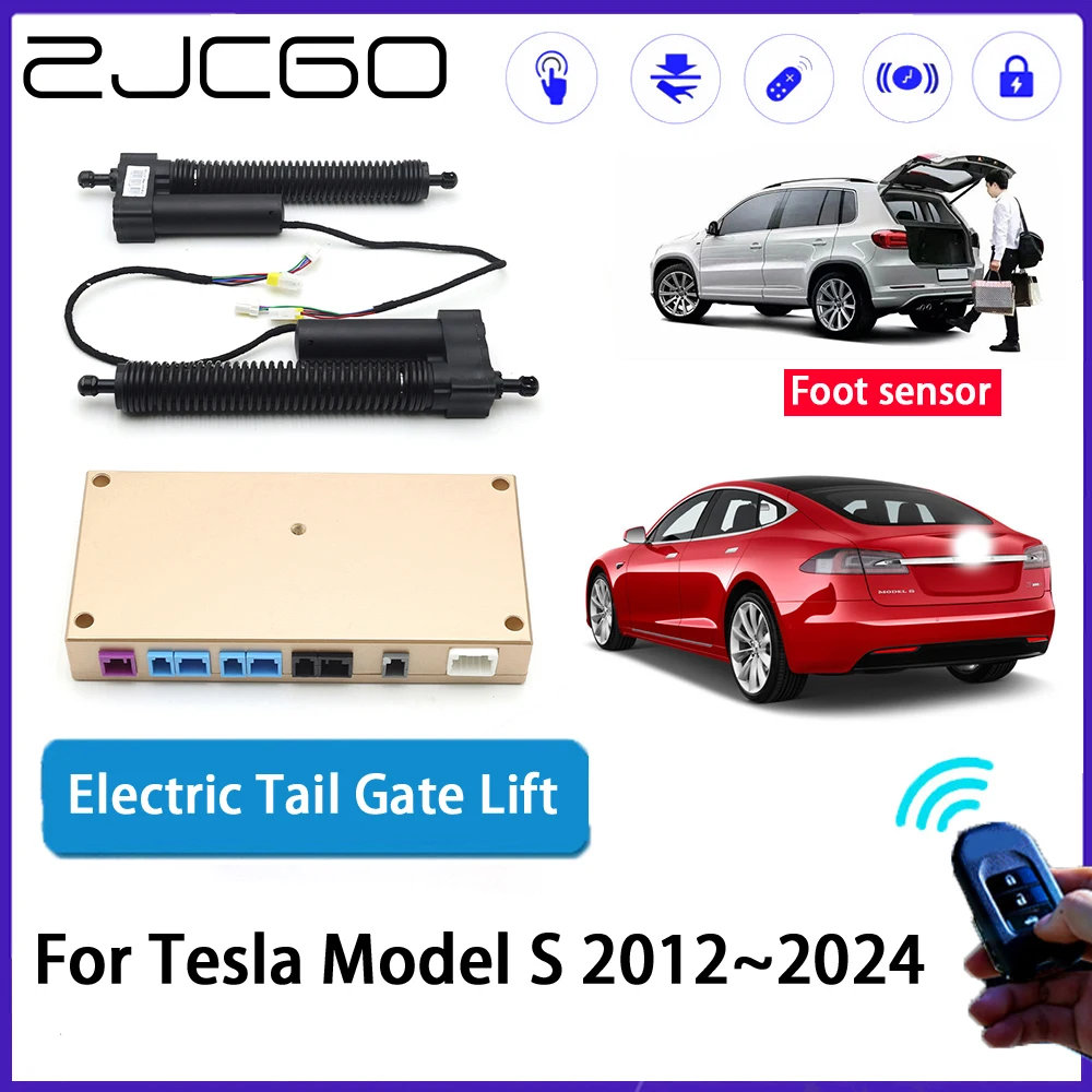 

ZJCGO Car Auto Trunk intelligent Electric Tail Gate Lift Automatic Tailgate Opener for Tesla Model S 2012~2024