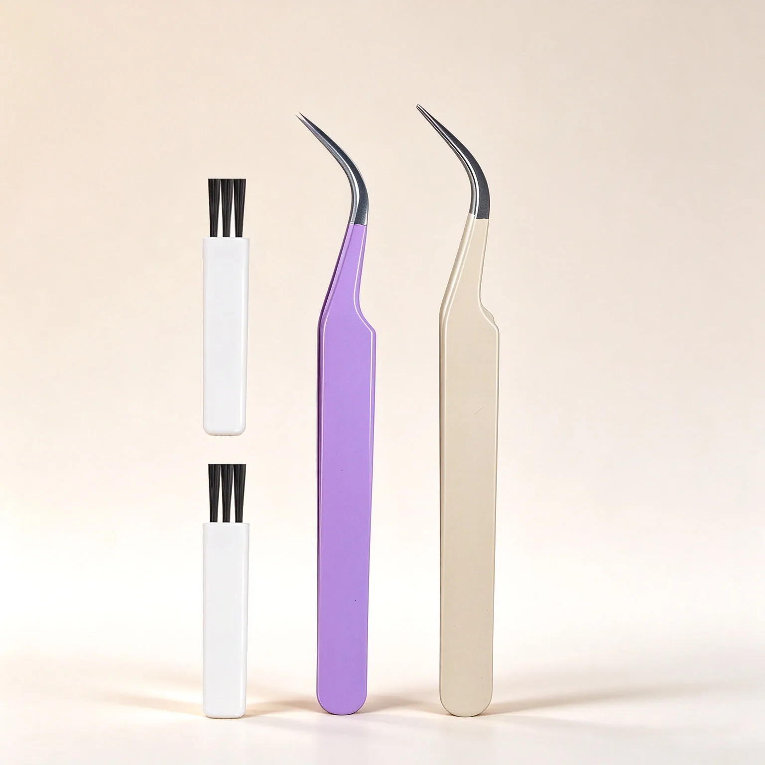 Stainless Steel High-Precision Tweezers, Eyelash Extension Tweezers, Tool Tweezers, Multi-Functional Tweezers, Suitable for Mobile Phone and Computer Circuit Board Repair, Electronic Component Picking - Durable Professional Tweezers Set