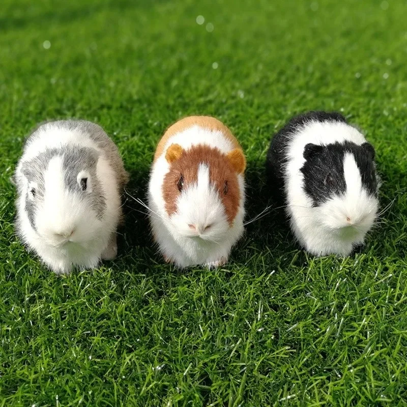 Realistische Hamsterfiguren, Plüschtiere, lebensechte Meerschweinchen-weiche Stofftierfigur für Kinder, Geburtstagsgeschenk