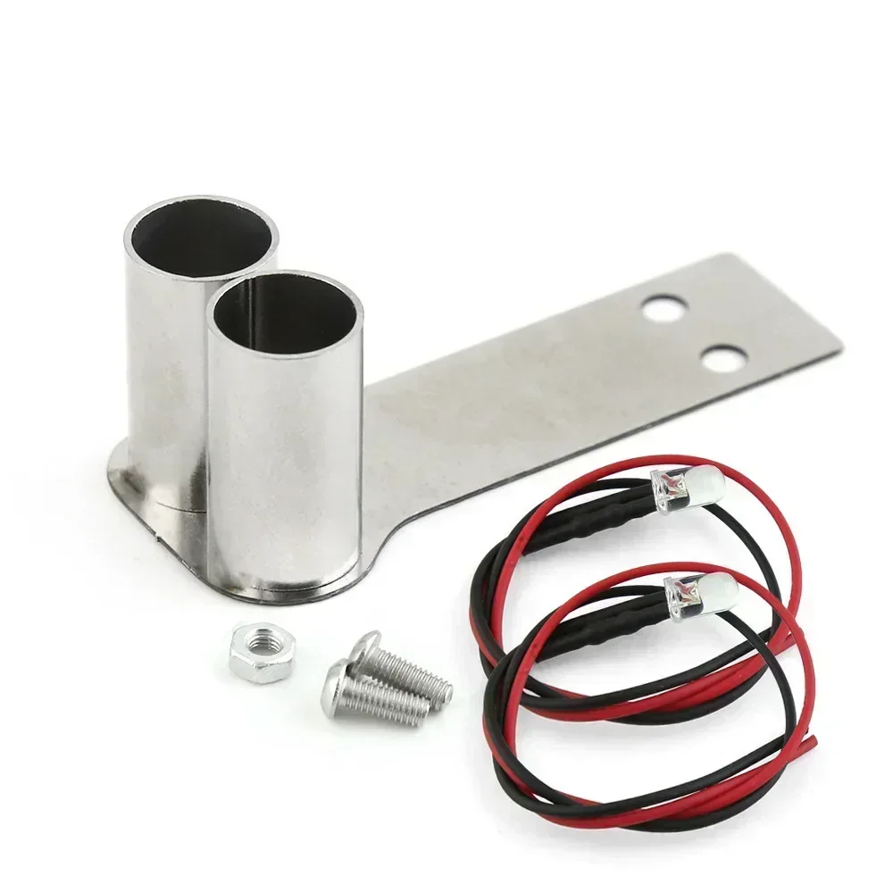 

1PCS Stainless Steel RC Car Simulation Exhaust Pipe LED Modified Upgrade Part for 1/10 RC Drift Car Model Accessories