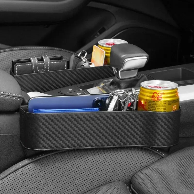(2pcs)Car Storage Box Interior Products Seat Center Console Gap Storage Box Cup Holder Car Gap Storage Box Sorting Box image 2