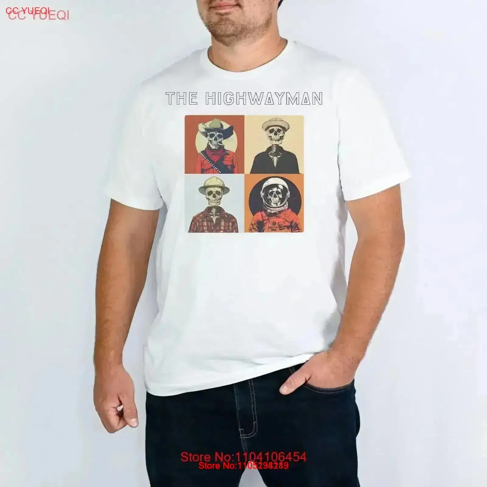 Kris Kristofferson The Highwayman Outlaw Country Shor Sleeve T shirt TB89379 vintage Washed Versatile Casual vintage Washed