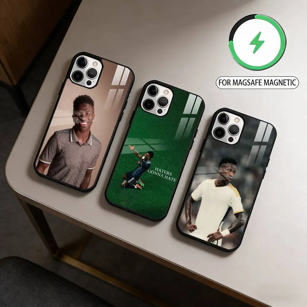 

V-Vinicius J-Junior Magnetic For Magsafe Wireless Charging Phone Case For iPhone17,16,15,14,13,12,11 Plus,Pro Max